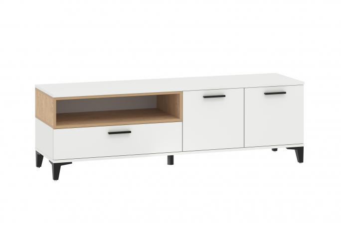 Тумба ТВА "Bergen (Берген)" НМ 013.44, Белый (КМ)/Дуб бунратти