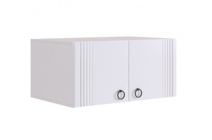 Антресоль "Ева 116.01"  белое дерево/белый матовый