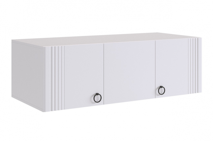 Антресоль "Ева 117.01"  белое дерево/белый матовый