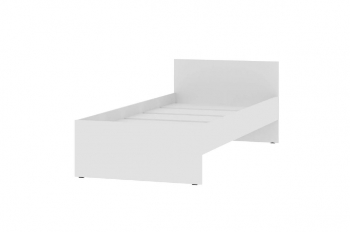 Кровать "Симпл" НМ 011.53-01, Белый Фасадный