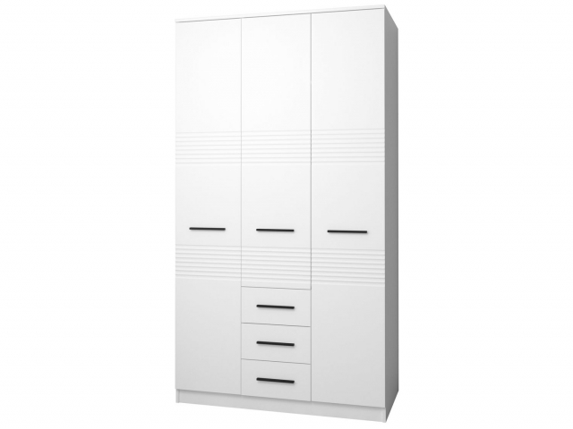 Шкаф трехстворчатый "Меридиан Т24-Ф2" белый