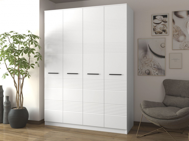 Шкаф четырехстворчатый "Меридиан Ч1-Ф4" белый