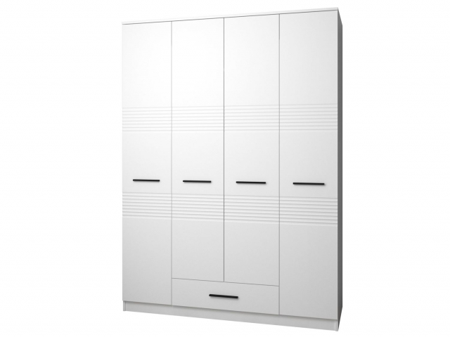 Шкаф четырехстворчатый "Меридиан Ч21-Ф2" белый