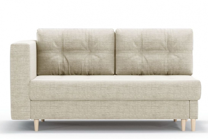 Кушетка "Лея" еврокнижка, рогожка Дрим Беж