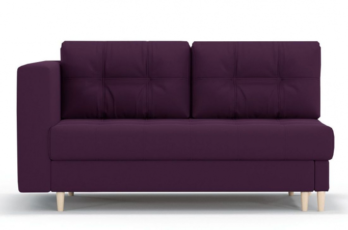 Кушетка "Лея" еврокнижка, велюр Зара Виолет 10