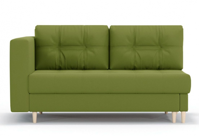 Кушетка "Лея" еврокнижка, велюр Зара Грин 29