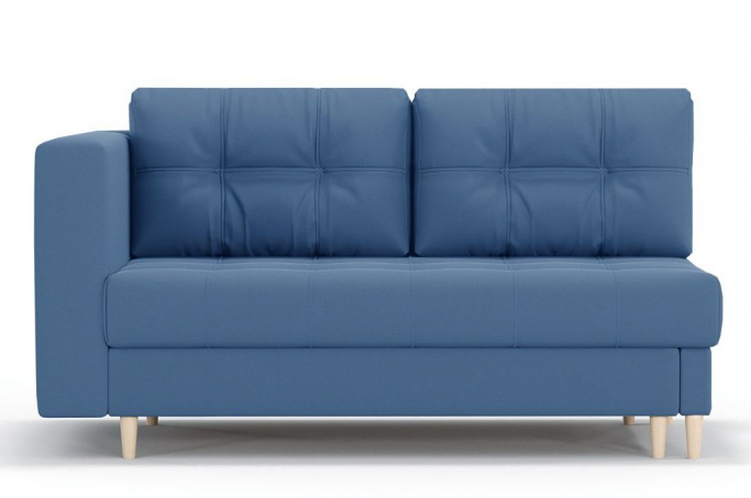 Кушетка "Лея" еврокнижка, велюр Зара Океан 45