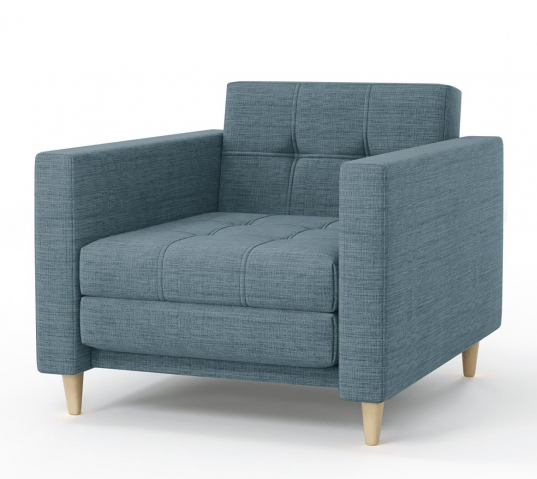 Кресло-кровать "Квадро" рогожка Дрим Блю