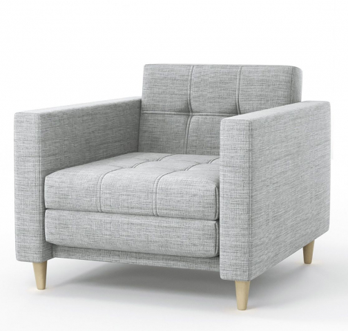 Кресло-кровать "Квадро" рогожка Дрим Лайт Грей