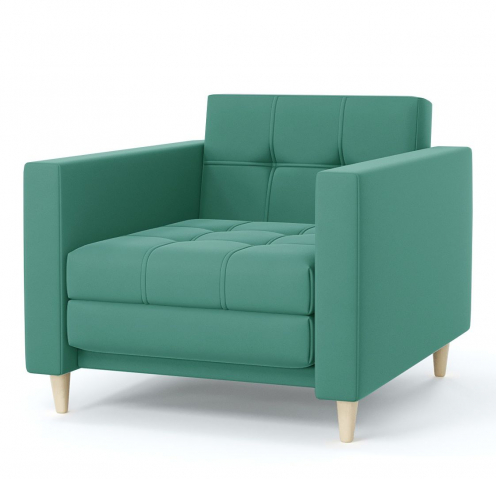 Кресло-кровать "Квадро" велюр Зара Бирюза 96