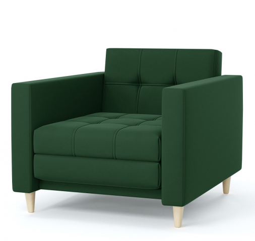 Кресло-кровать "Квадро" велюр Зара Малахит 33