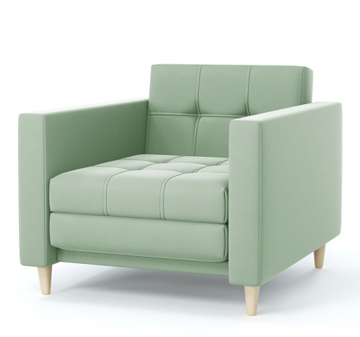 Кресло-кровать "Квадро" велюр Зара Минт 14