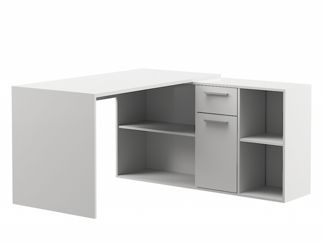 Стол письменный "Лайт 03.245", белая гладкая 101