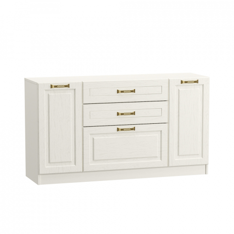 Комод "Ливерпуль", белый/ясень ваниль