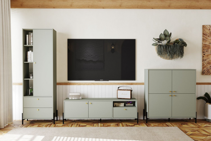 Гостиная "Нуар" комплектация 1 хаки