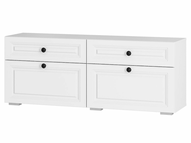 Тумба под ТВ "Софт" ТБ-07 Белый/Эмаль белая (F26)