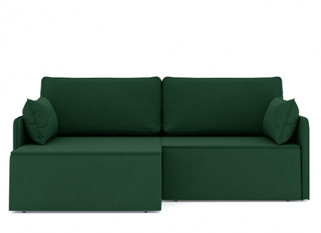 Угловой диван-кровать "Блюм" велюр Зара Малахит 33