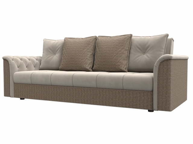 Диван-кровать "Сиеста" микровельвет бежевый/корфу 03