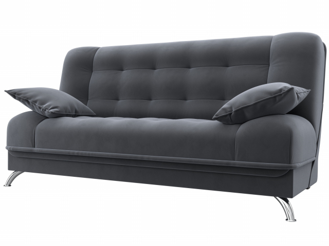Диван-кровать "Анна" серый велюр, 102745