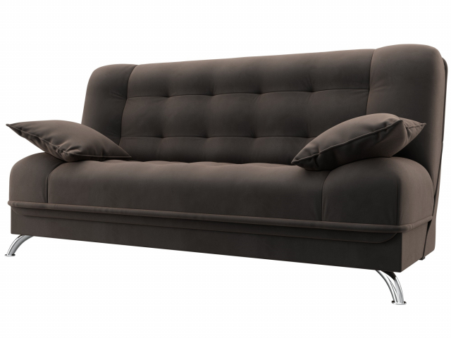 Диван-кровать "Анна", коричневый велюр, 102744