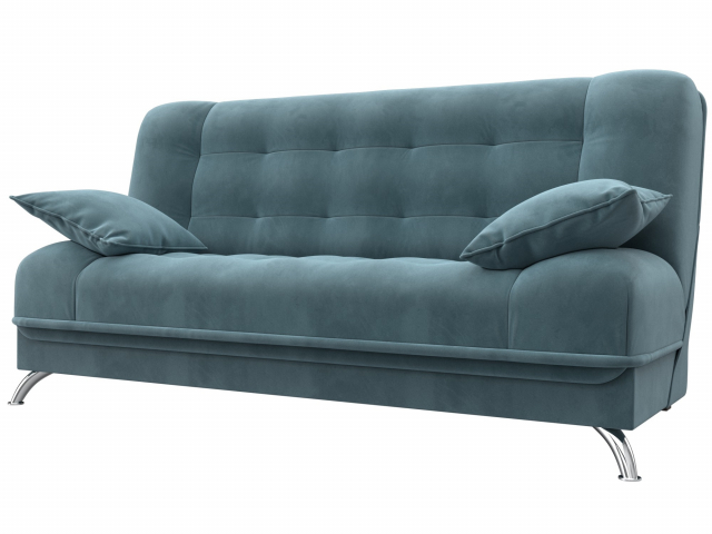Диван-кровать "Анна", бирюзовый велюр, 102740