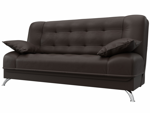 Диван-кровать "Анна" коричневая экокожа, 28061