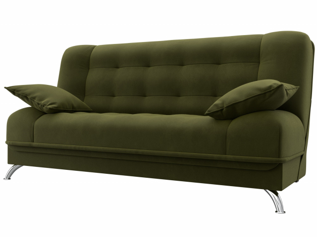 Диван-кровать "Анна" зеленый микровельвет, 28065