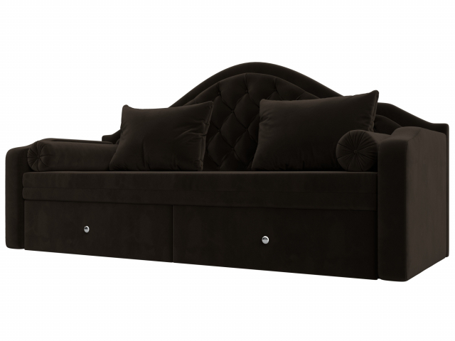 Софа "Сойер" коричневый микровельвет, 100570