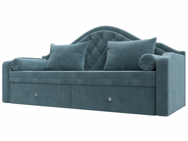 Софа "Сойер" бирюзовый велюр, 100574