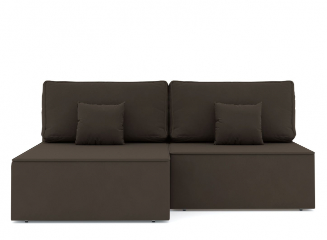 Угловой диван-кровать "Блюм Некст" велюр Зара Браун 20