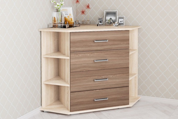 Комод "Катрин-7", дуб сонома/ясень шимо