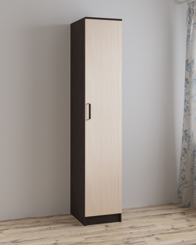 Шкаф-пенал "Лагуна",   венге/дуб молочный