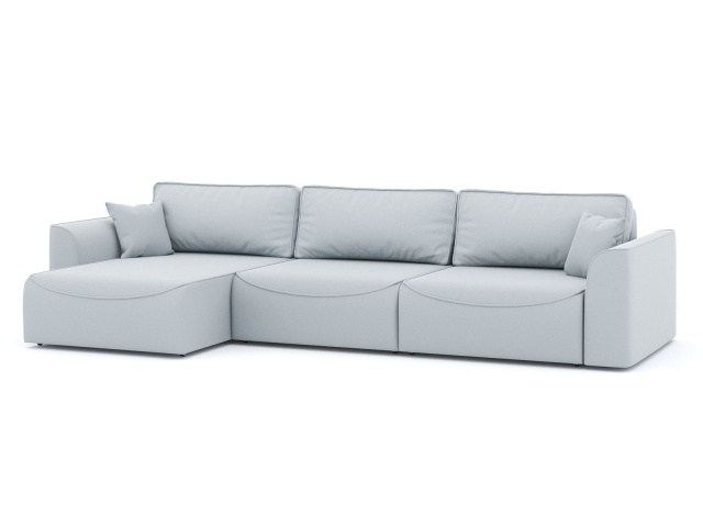 Угловой диван-кровать "Рафаэль" 3 секции, велюр Зара Айс 50
