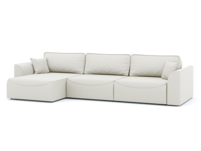 Угловой диван-кровать "Рафаэль" 3 секции, велюр Зара Крим 02