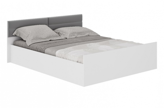 Кровать 1,6 м "Фьюжн" КР-18, белый