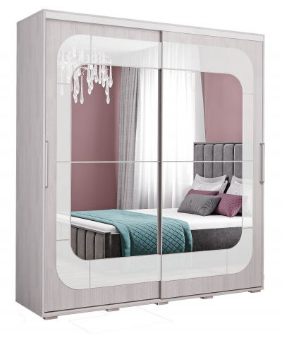 Шкаф-купе "Крафт-7", ясень белый