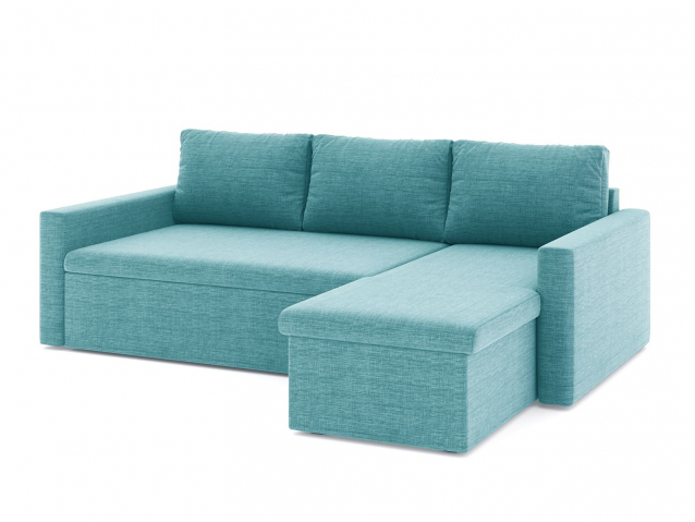 Угловой диван-кровать "Турин" рогожка Дрим Азур