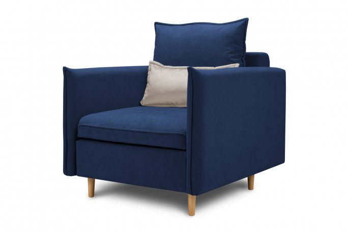 Кресло-кровать "Оливер" велюр Velutto (Велутто) 26/Velutto (Велутто) 18