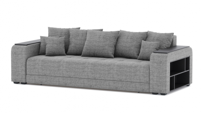 Диван-кровать "Дубай" еврокнижка, рогожка Дрим Грей