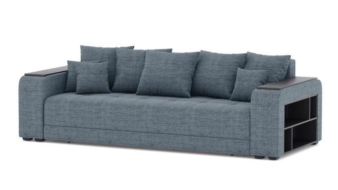 Диван-кровать "Дубай" еврокнижка, рогожка Дрим Блю