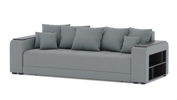 Диван-кровать "Дубай" еврокнижка, велюр Зара Графит 32