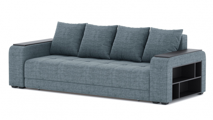 Диван-кровать "Дубай лайт" еврокнижка, рогожка Дрим Блю