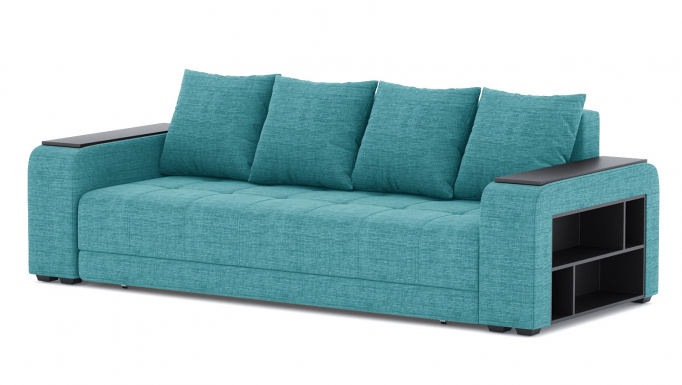 Диван-кровать "Дубай лайт" еврокнижка, рогожка Дрим Азур