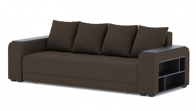 Диван-кровать "Дубай лайт" еврокнижка, велюр Зара Браун 20