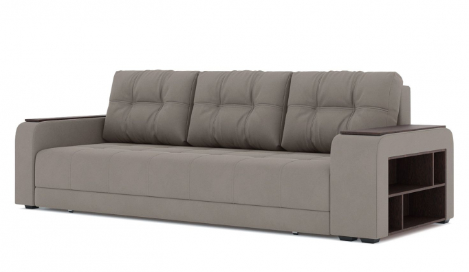 Диван-кровать "Милан" велюр Зара Лайт Браун 05