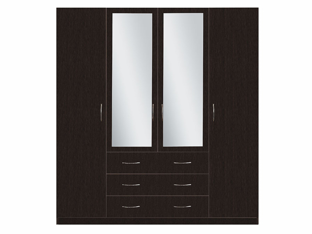 Шкаф 4-х створчатый с зеркалом "КМ.006.02-15-00А"