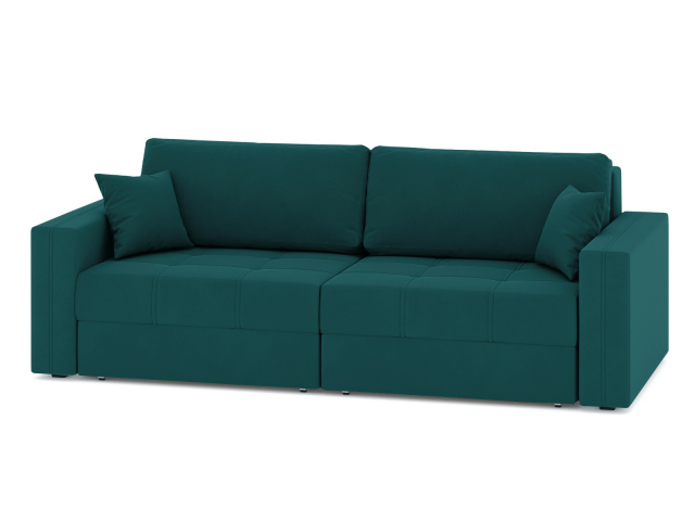 Диван-кровать "Брест" еврокнижка, велюр Зара Изумруд