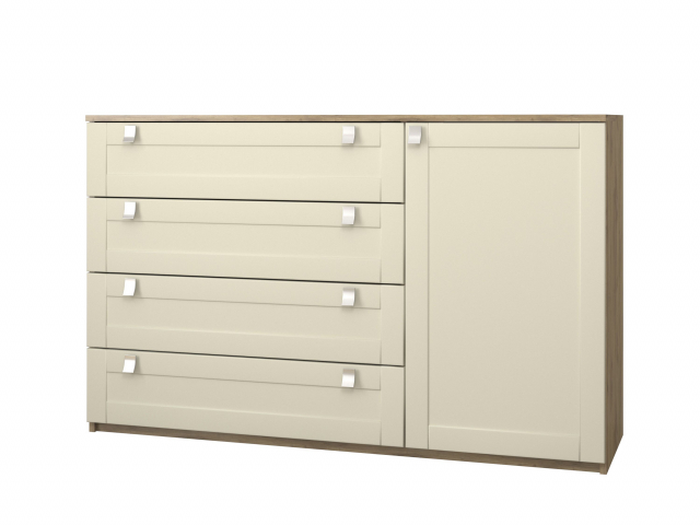 Комод "Бостон 2" дуб вотан/SF (СФ)-023 Палома