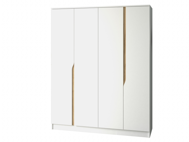Шкаф распашной "Монс" 4-х дверный, белый
