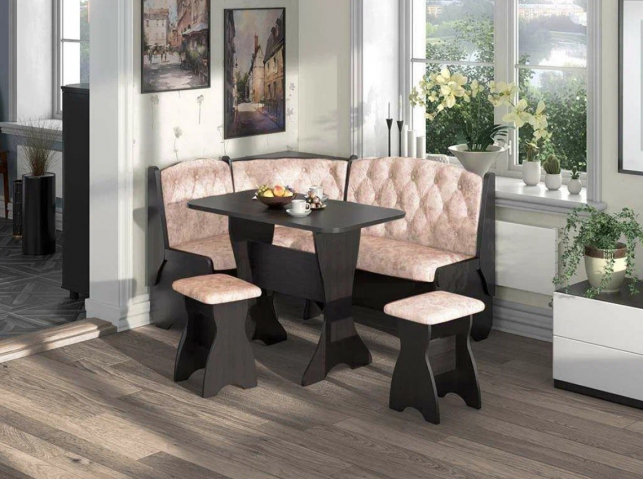 Кухонный набор "Орхидея Люкс" венге, велюр латте